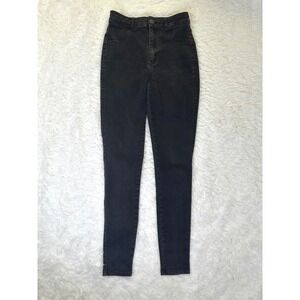FIT‎ JEANS Black Wash High Rise Skinny Jeans Women's Size Small